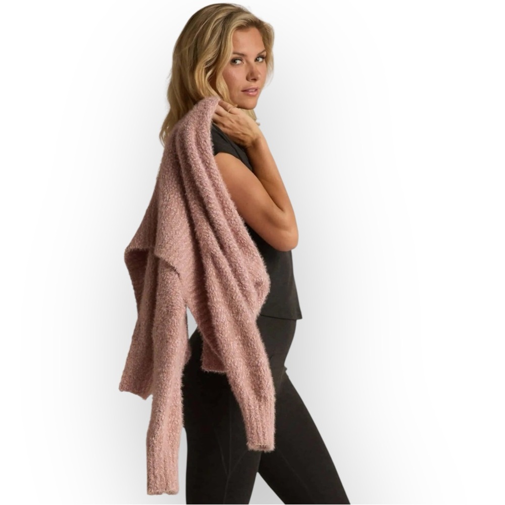 #530 Plush Short Sweater in Pink - Picture 2 of 3